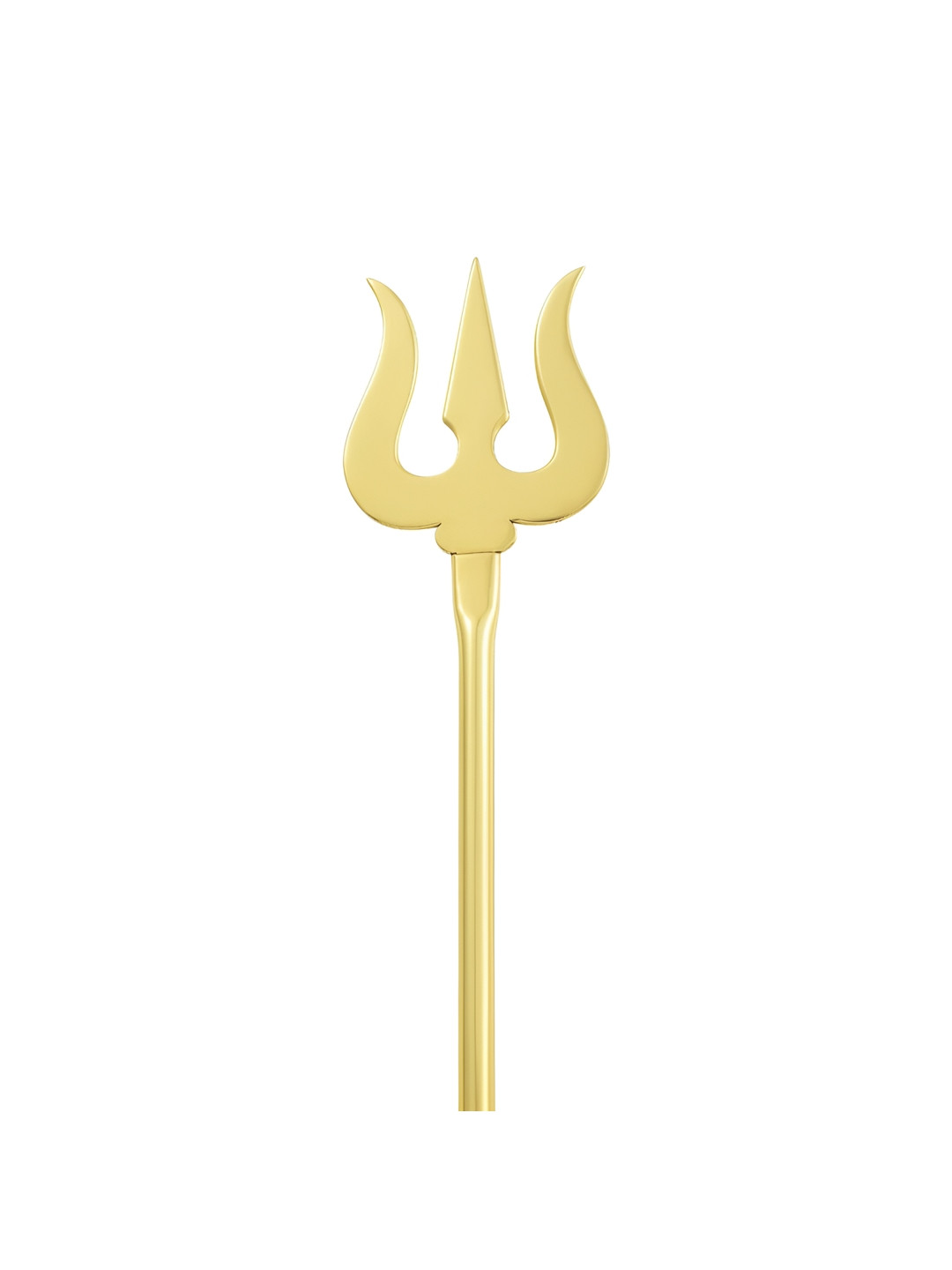MEMOIR Lord Shiva Yellow Brass Metallic Prayer Room Medium Showpiece - 9 Inches