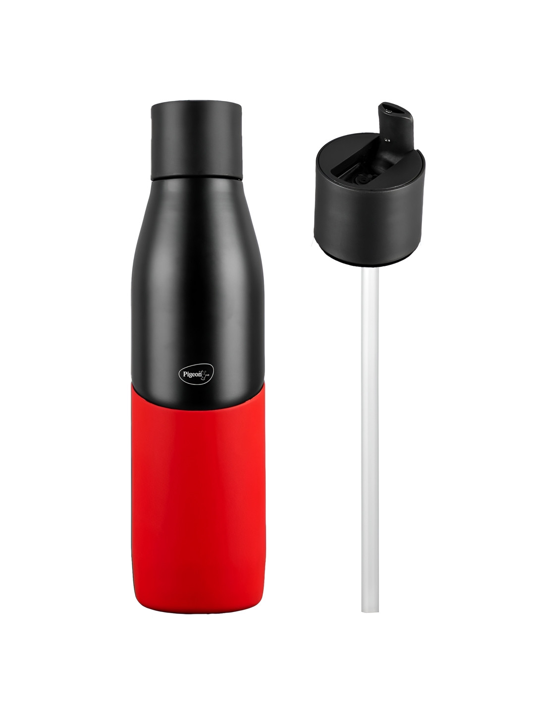 Pigeon THERMINOX LUXE Red Colourblocked Stainless Steel Double Wall Vacuum Sipper - 750ml