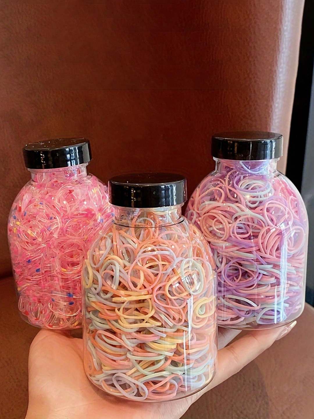 LYTIX Set Of 3 Vibrant Elastic Hair Ties- 1000 Pcs - Assorted