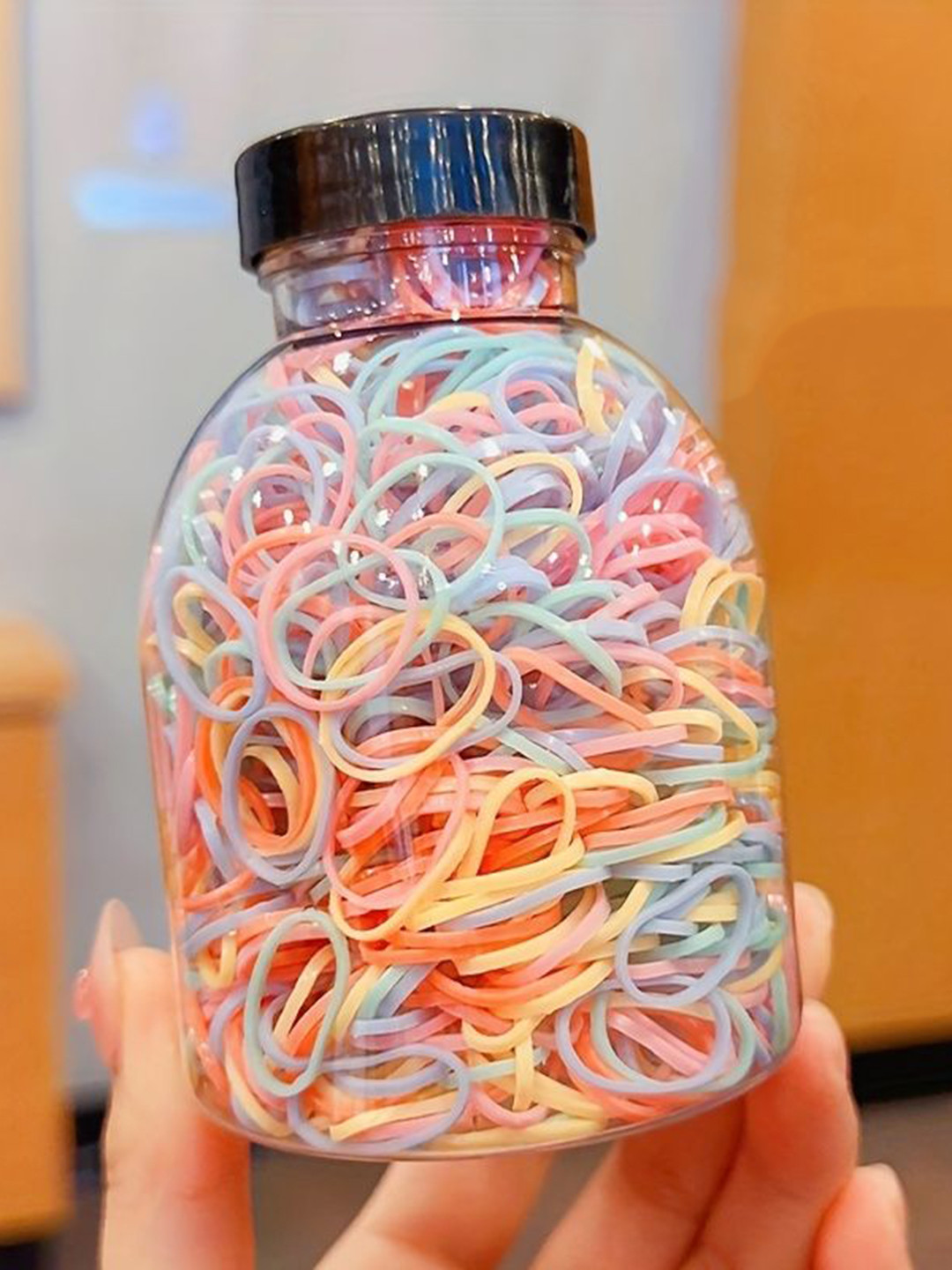 LYTIX Girls Set Of 500 Elastic Hair Ties- Assorted