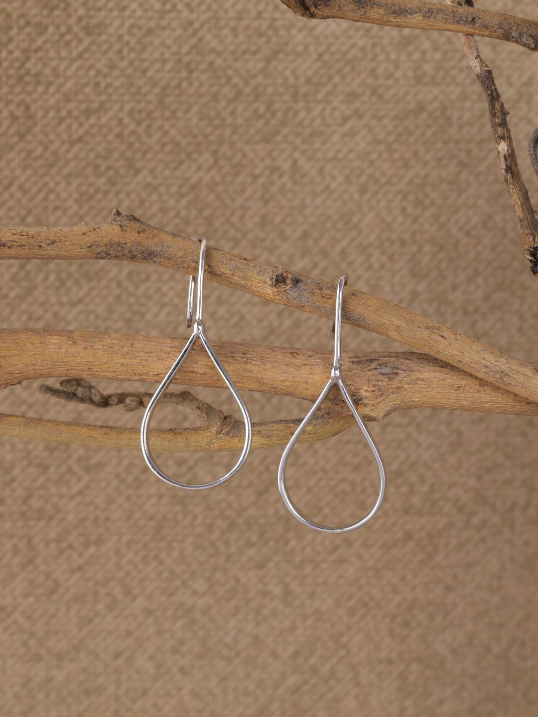 Clara 925 Sterling Silver Rhodium-Plated Contemporary Tica Drop Earrings