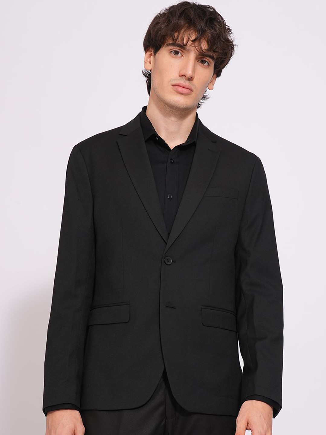 SELECTED Single Breasted Notched Lapel Slim Fit Blazer