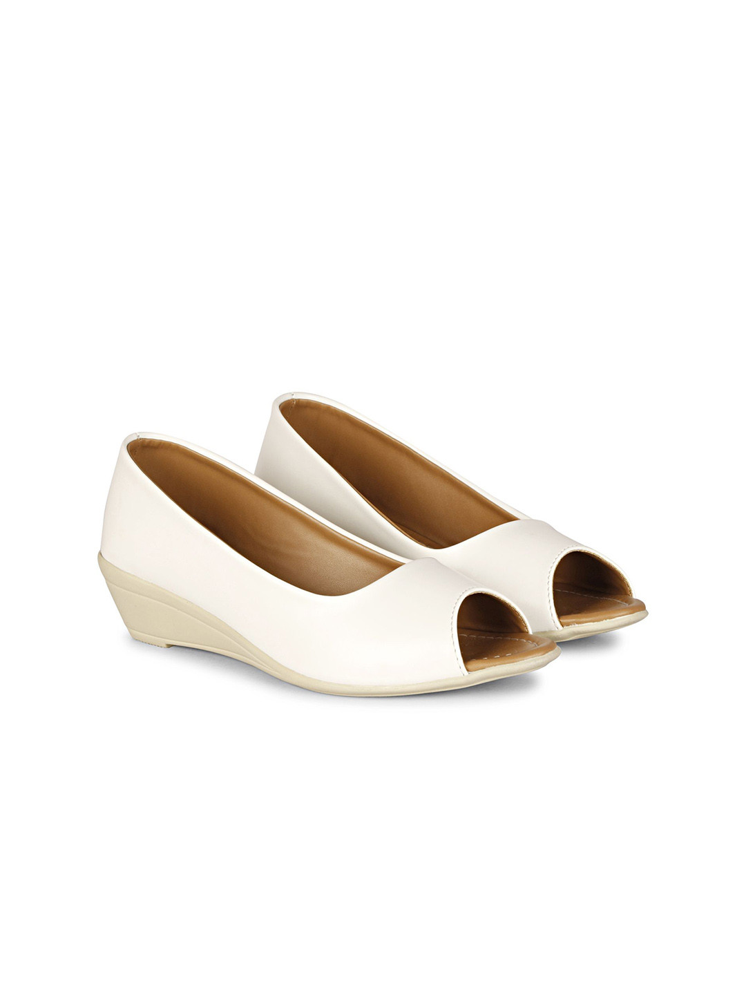 FOOTSHEZ Women Peep Toe Wedge Heel