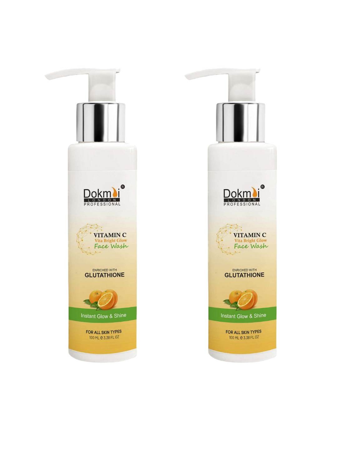 Dokmai London Set Of 2 Professional Vitamin C Vita Bright Glow Face Wash - 100 ml