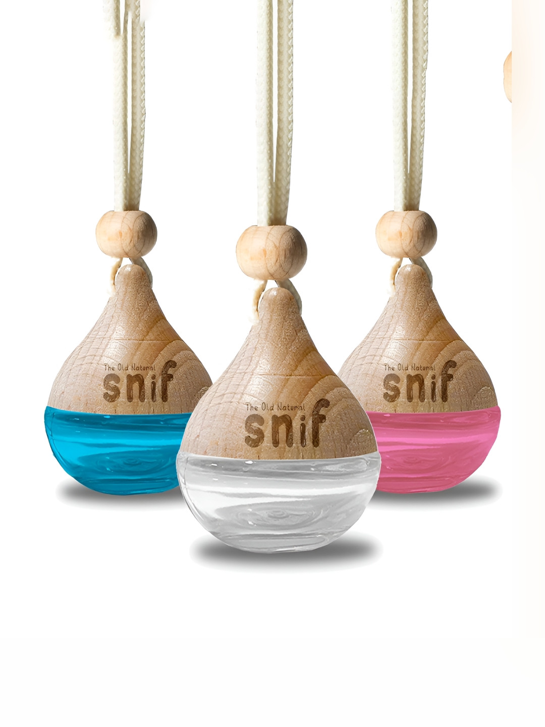 The Old Natural Pack Of 3 Pink & White Oudh & Plum Rose Air Freshner - 60 ml