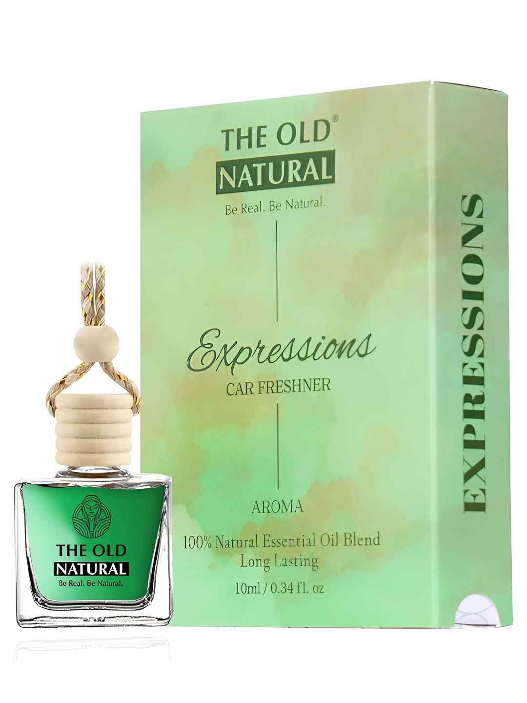 The Old Natural Green Car Air Freshener- 10 ml