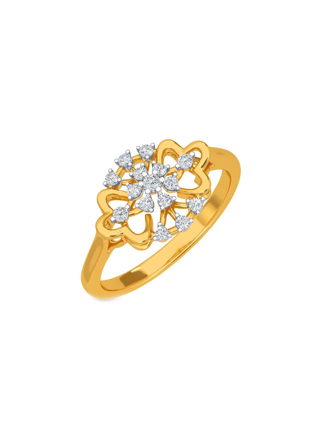 KISNA DIAMOND AND GOLD JEWELLERY Women 18KT Shantel  Finger Ring Diamond