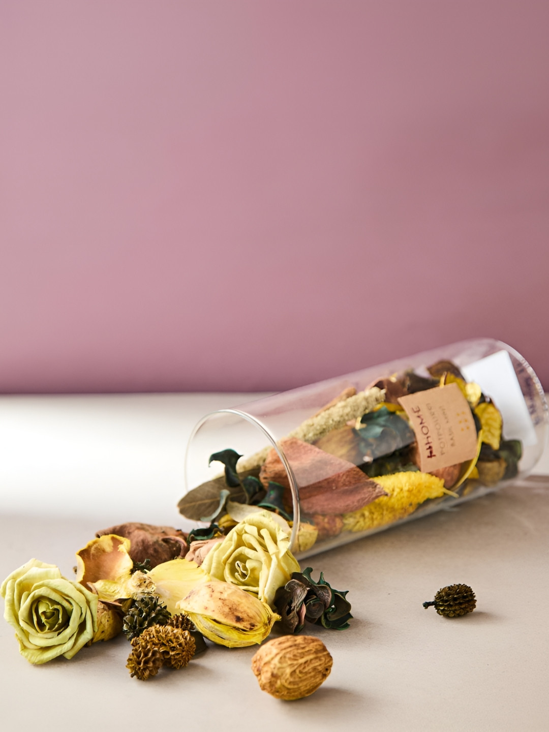 Fabindia Green & Yellow Dried Flowers Sughandh Potpourri