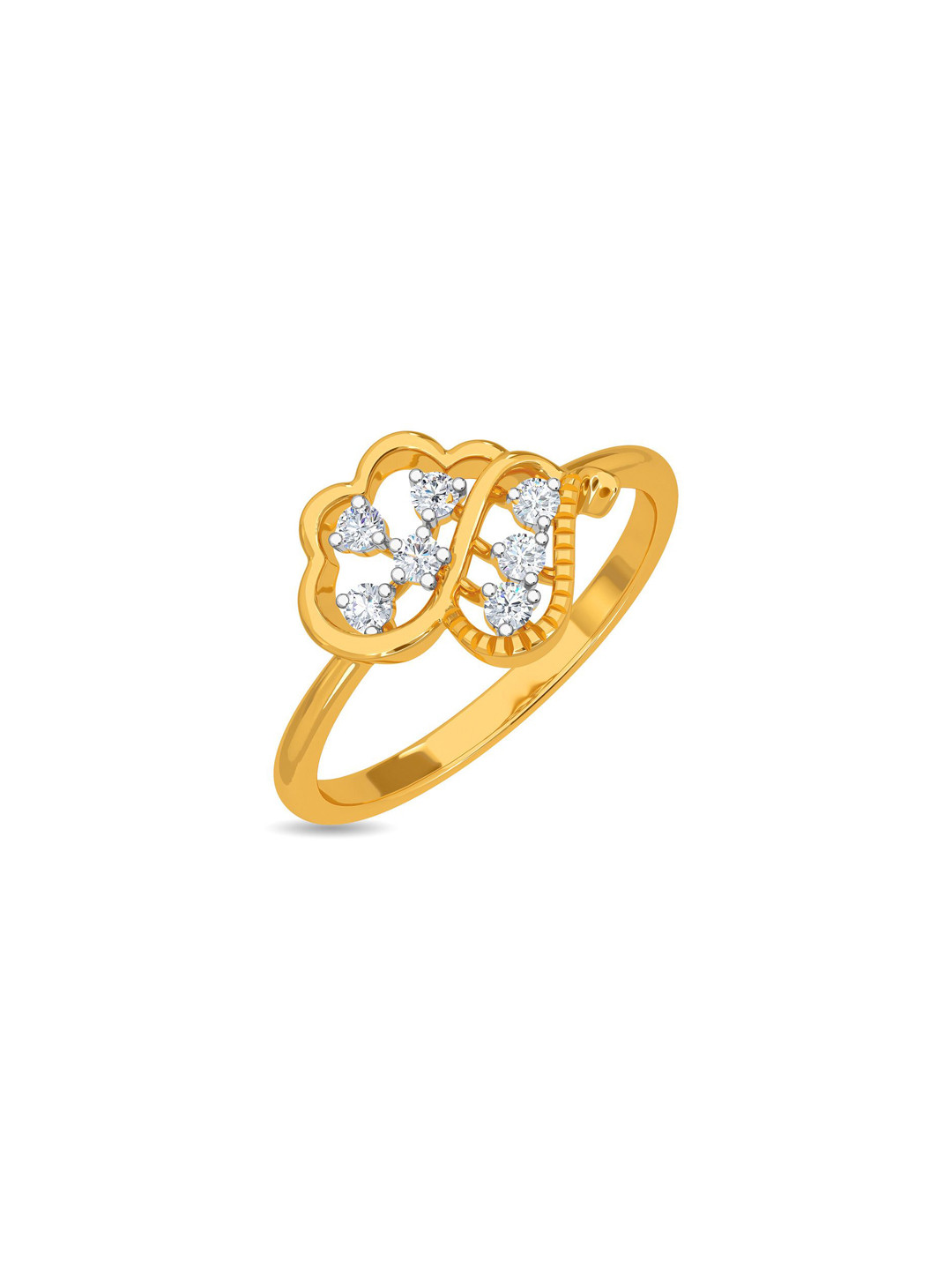 KISNA DIAMOND AND GOLD JEWELLERY Women 18KT Kayleigh Finger Ring Diamond