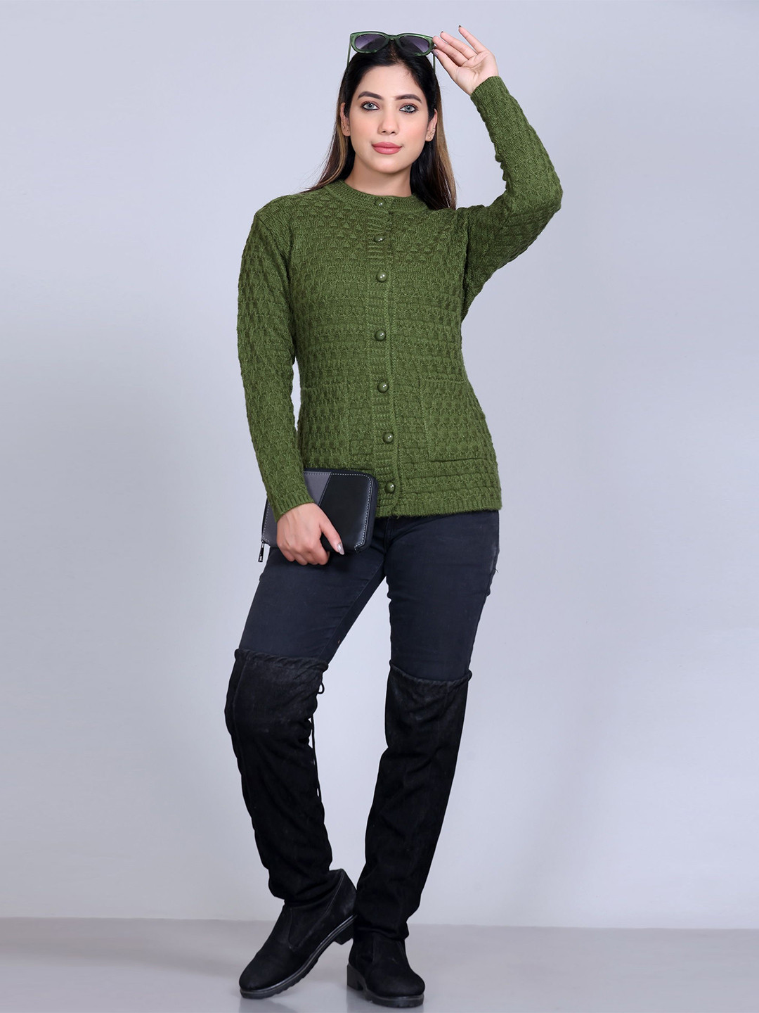 Winter Wonders Women Woollen Cardigan