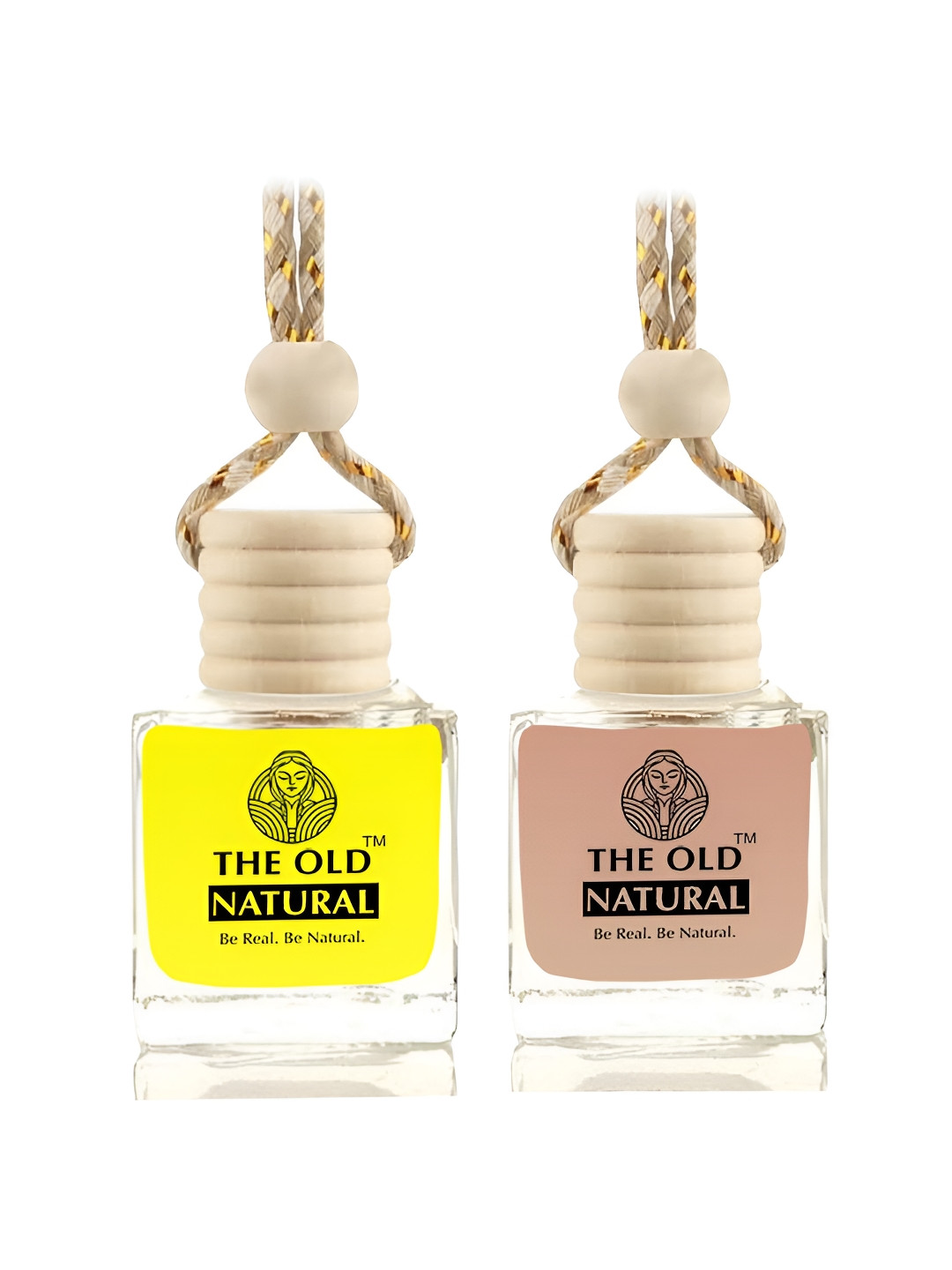 The Old Natural Yellow & Beige Set Of 2 Air Freshener - 20 ml
