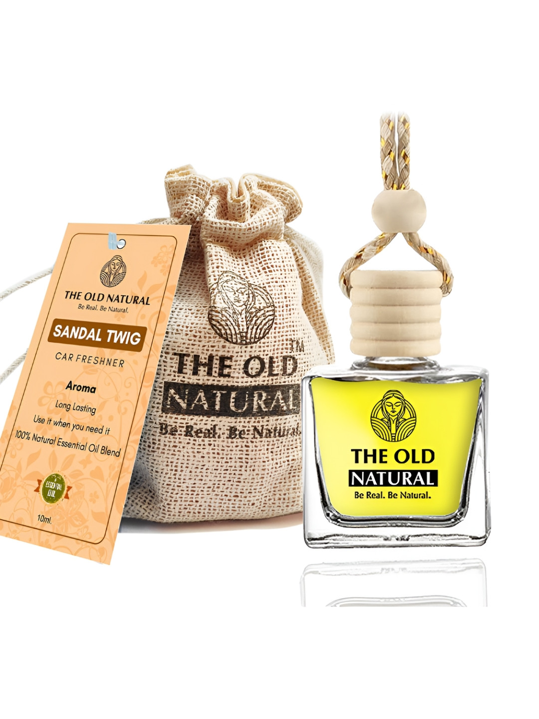 The Old Natural Yellow Sandal Car Air Freshener 10 ml