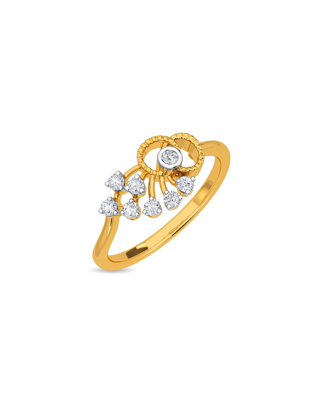 KISNA DIAMOND AND GOLD JEWELLERY 18KT Finger Ring Diamond-1.84g