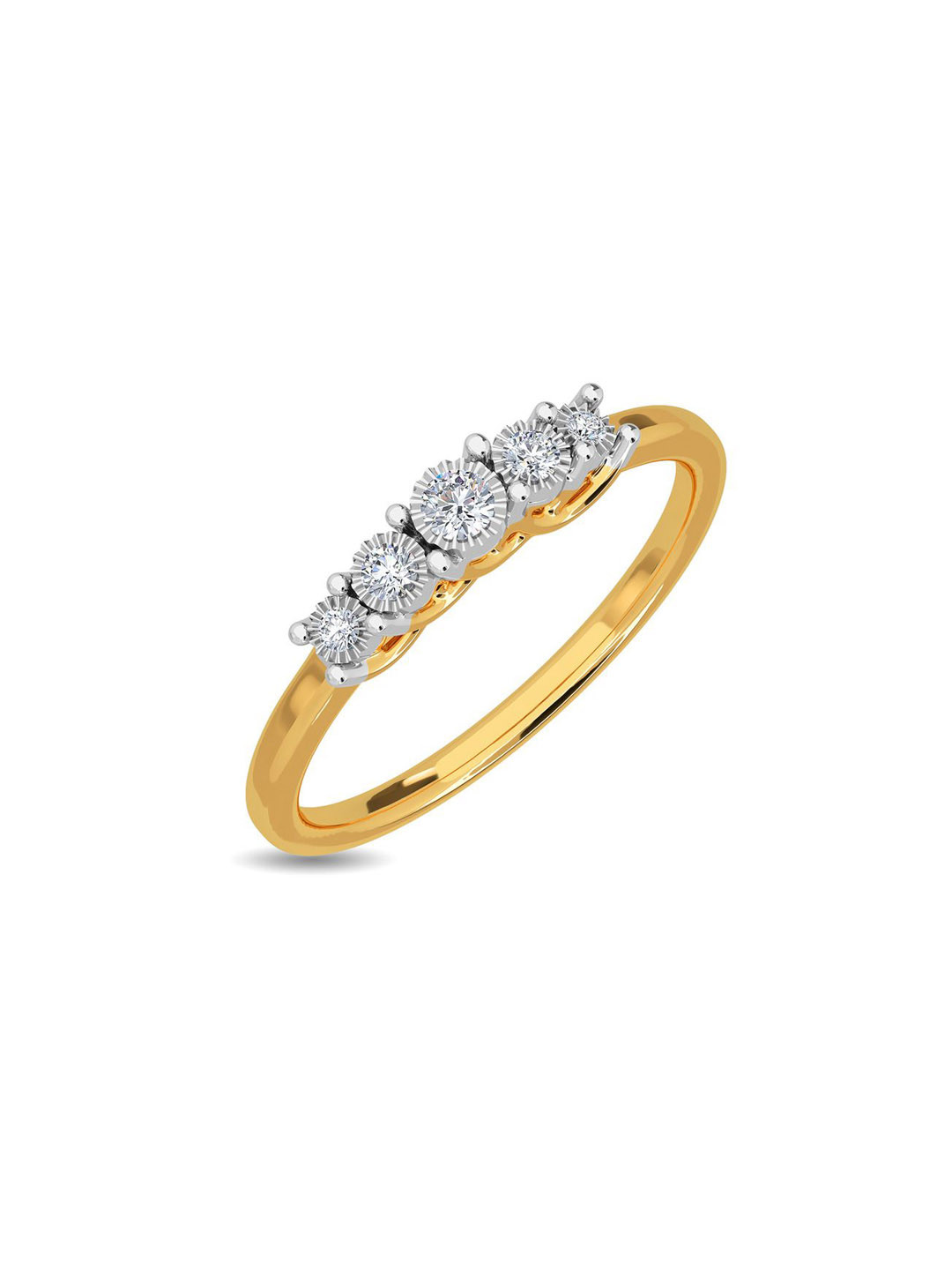 KISNA DIAMOND AND GOLD JEWELLERY 18KT Finger Ring Diamond 1.96 gm