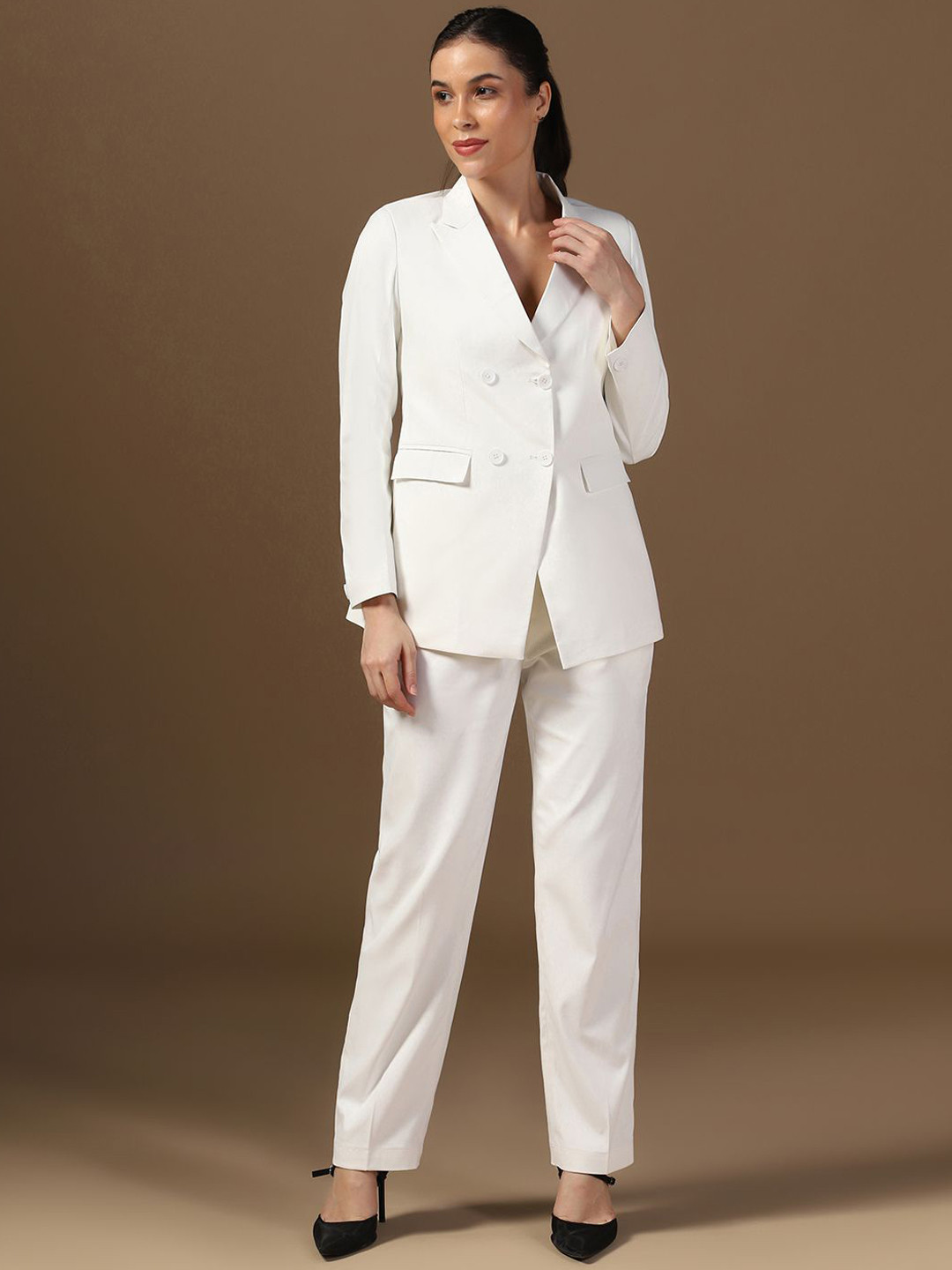 TAHVO Women Double-Breasted Formal Suits