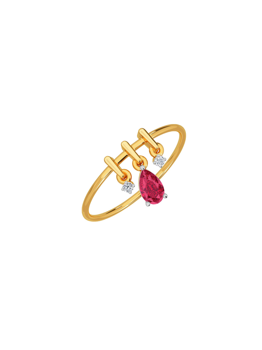 KISNA DIAMOND AND GOLD JEWELLERY 18KT Gianna Diamond Ring 0.88 g