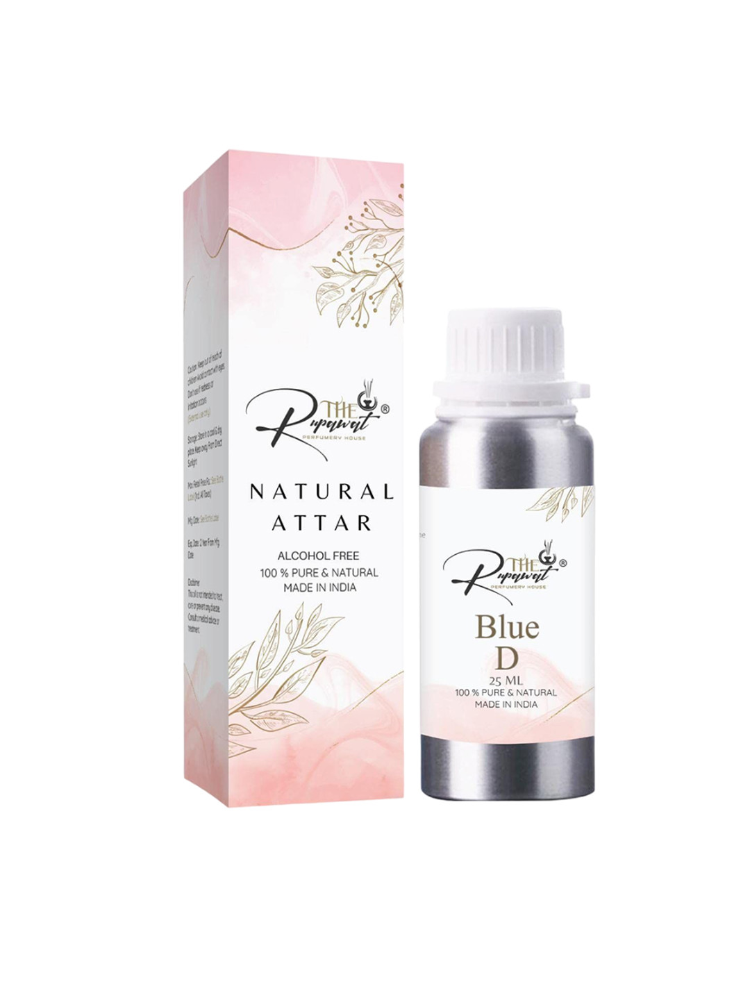 THE RUPAWAT Perfumery House Blue D 100% Natural & Pure Alcohol Free Attar - 25 ml