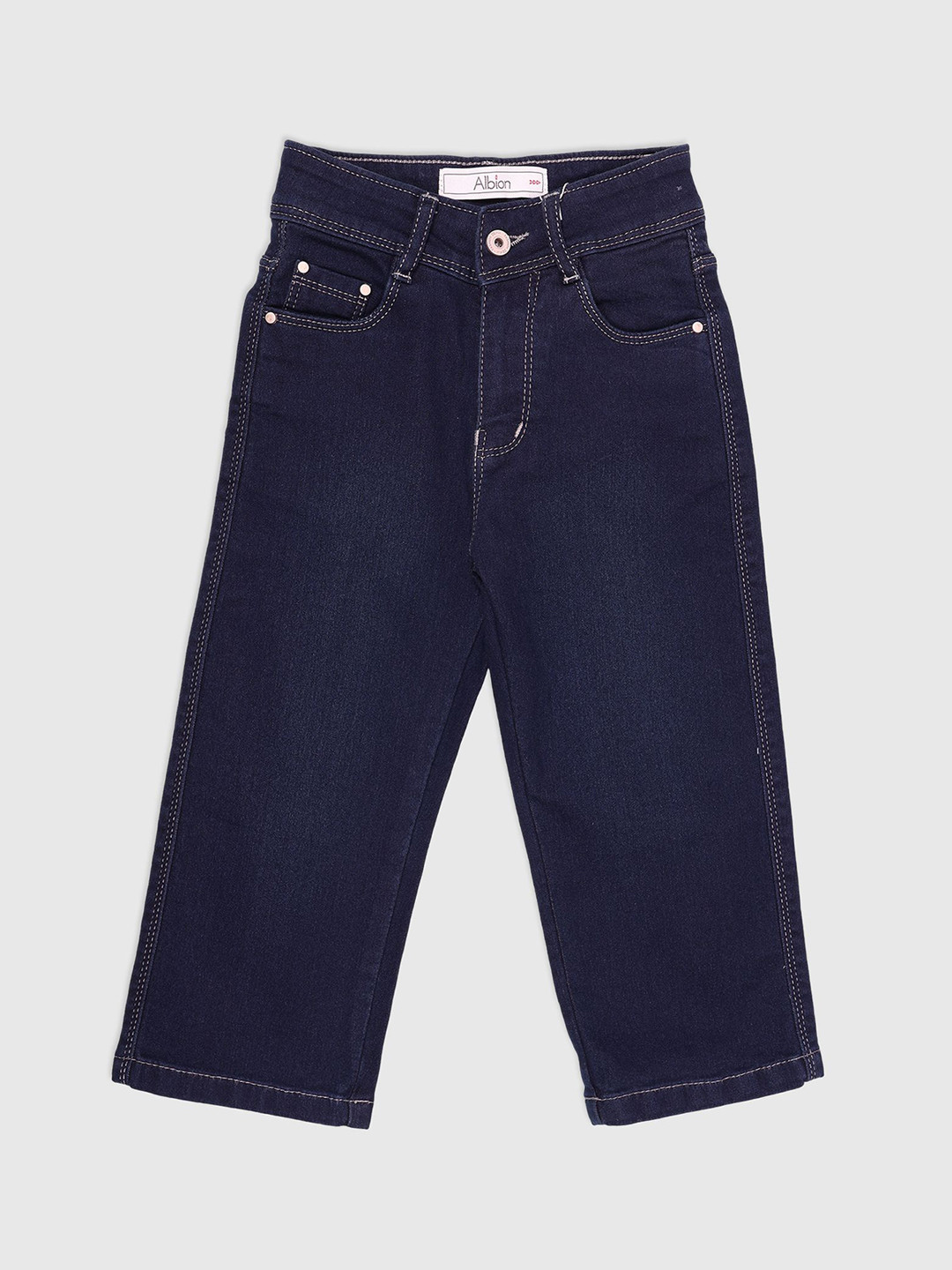 Albion By CnM Girls Straight Fit Stretchable Jeans