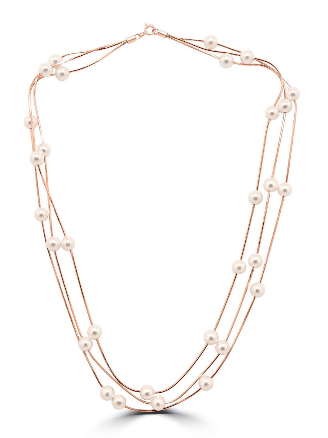 925 SILLER Rose Gold-Plated Necklace