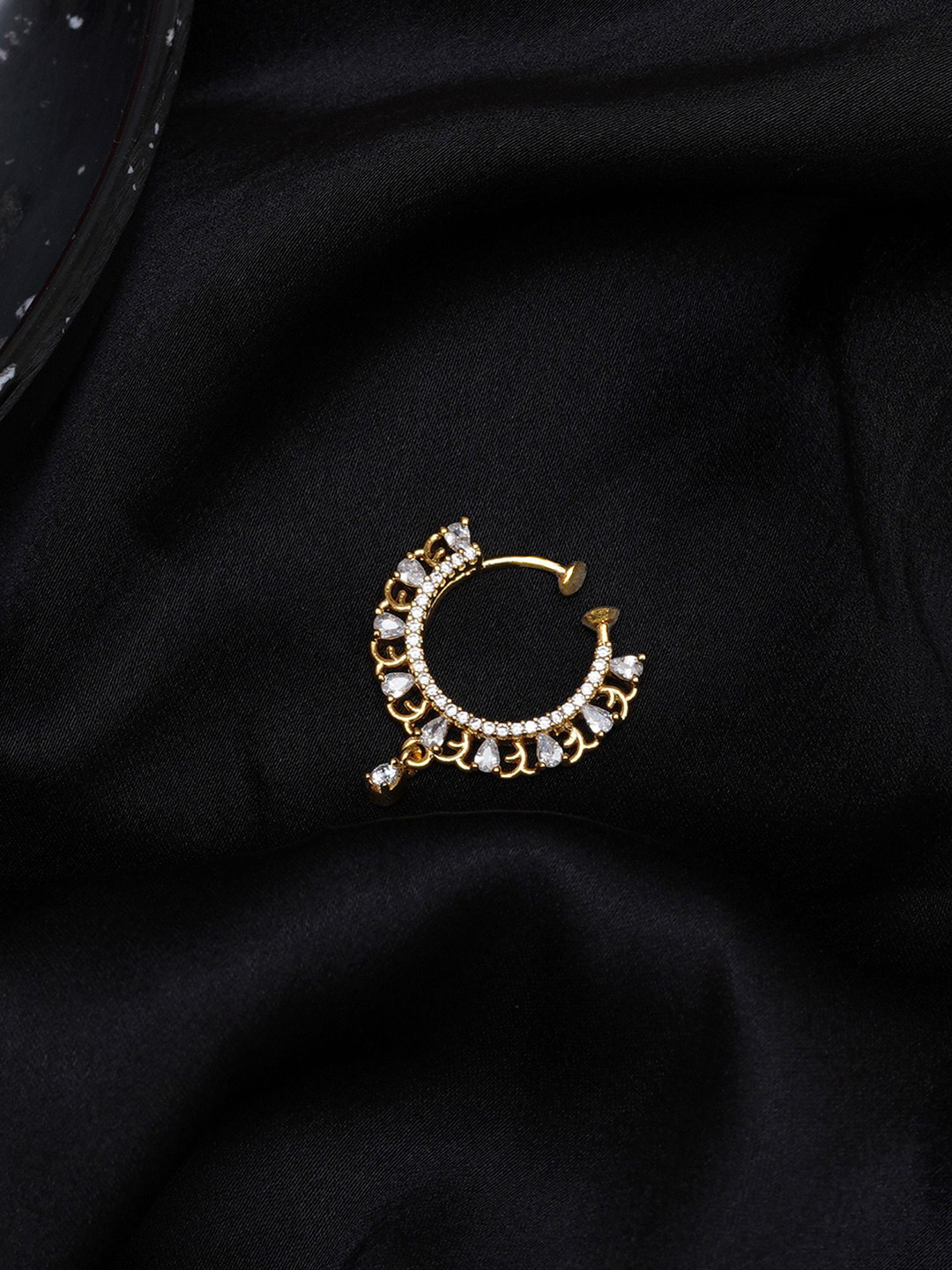 Mali Fionna Gold-Plated Cubic Zirconia Stud Nosepin