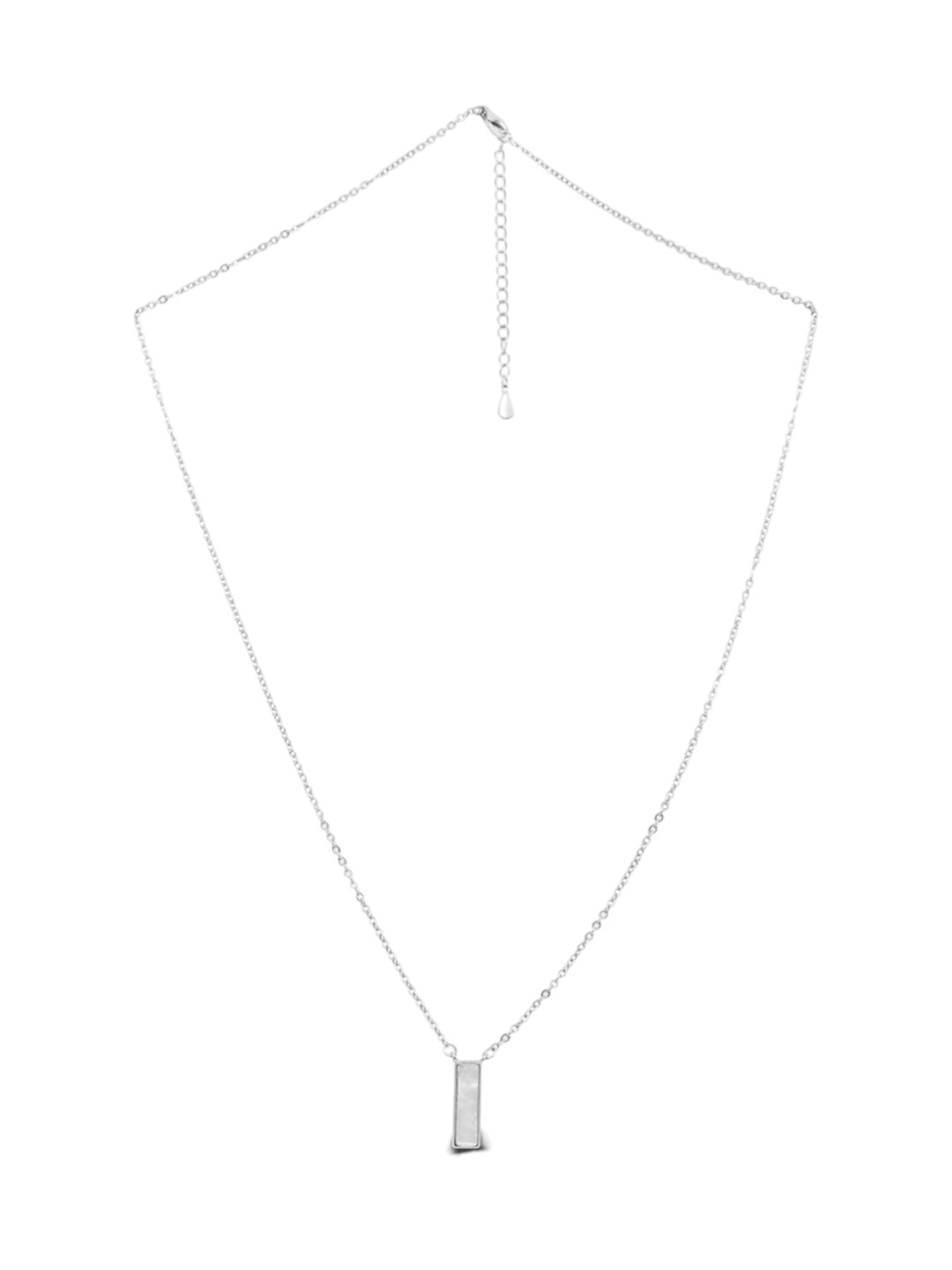 925 SILLER 925 Pure Silver Minimalist Chain Pendant With Chain