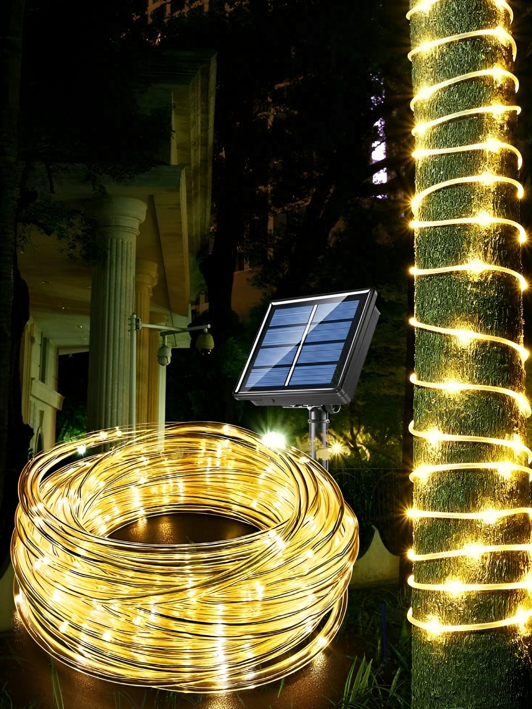 LITVERSE Warm White Solar String Lights
