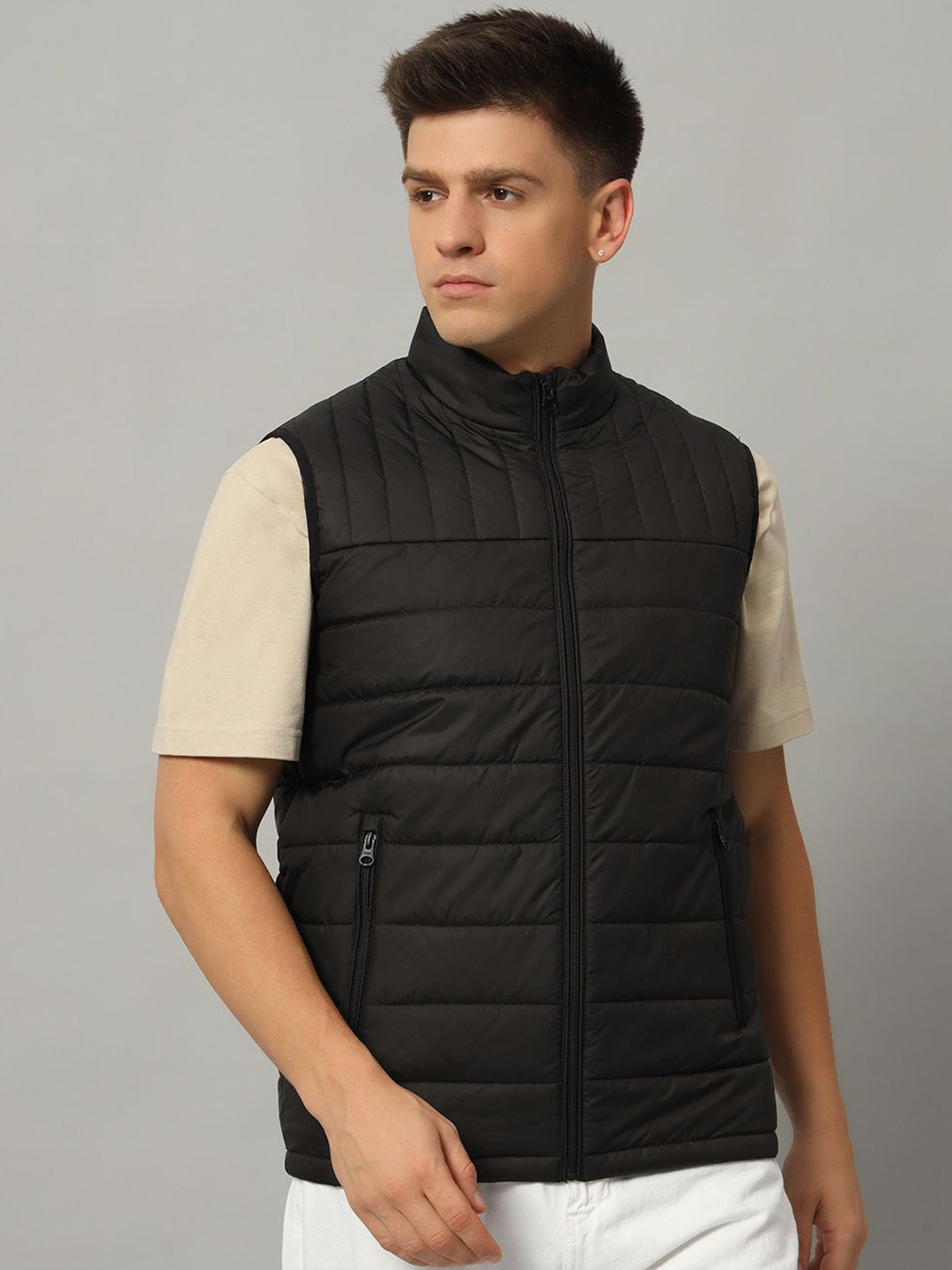 AR-FIT Men Solid Lightweight Padded Jacket