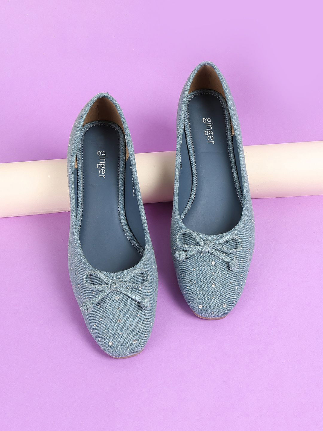 Ginger by Lifestyle Women Woven Design Bows Mojaris