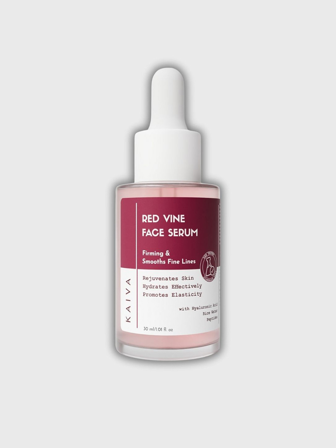KAIVA Red Vine Face Serum With Rice Water & Peptides - 30 ml