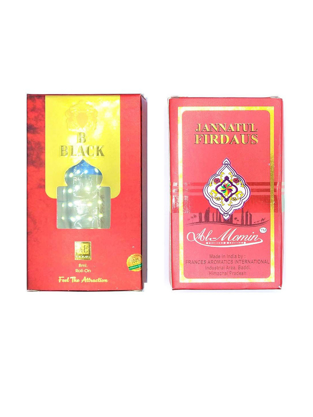 RAVIOUR LIFESTYLE Set Of 2 B Black & Jannatul Firdaus Alcohol Free Attar - 8 ml Each