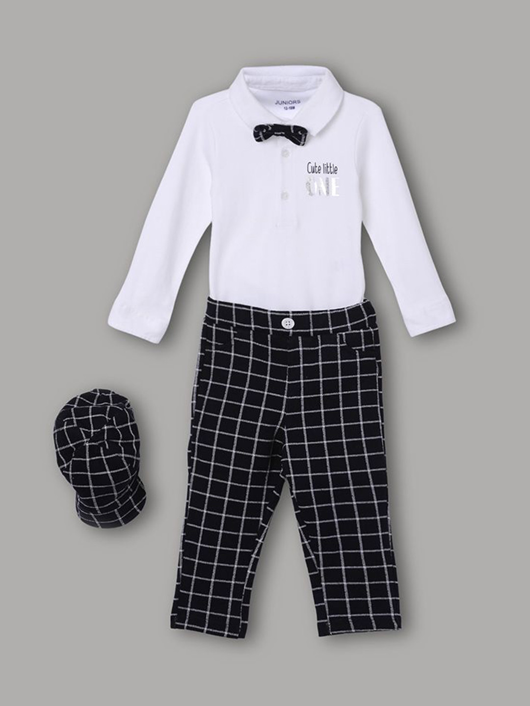 Juniors by Lifestyle Boys Polo Collar Long Sleeves Pure Cotton T-Shirt With Trouser & Cap