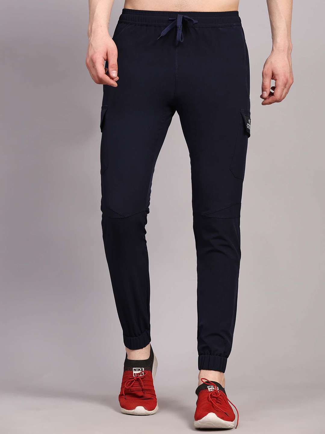 Dpassion Men Cargo Style 4 Pocket Mid Rise Joggers