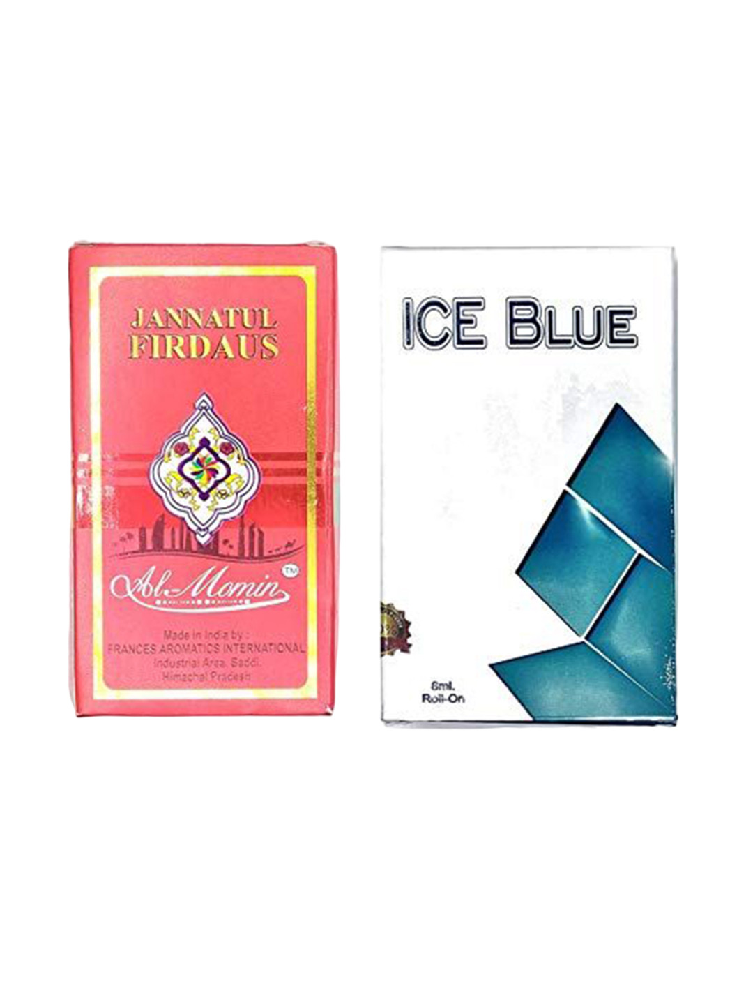 RAVIOUR LIFESTYLE Set Of 2 Jannat Ul Firdous & Ice Blue 100% Alcohol Free Attar - 8ml Each
