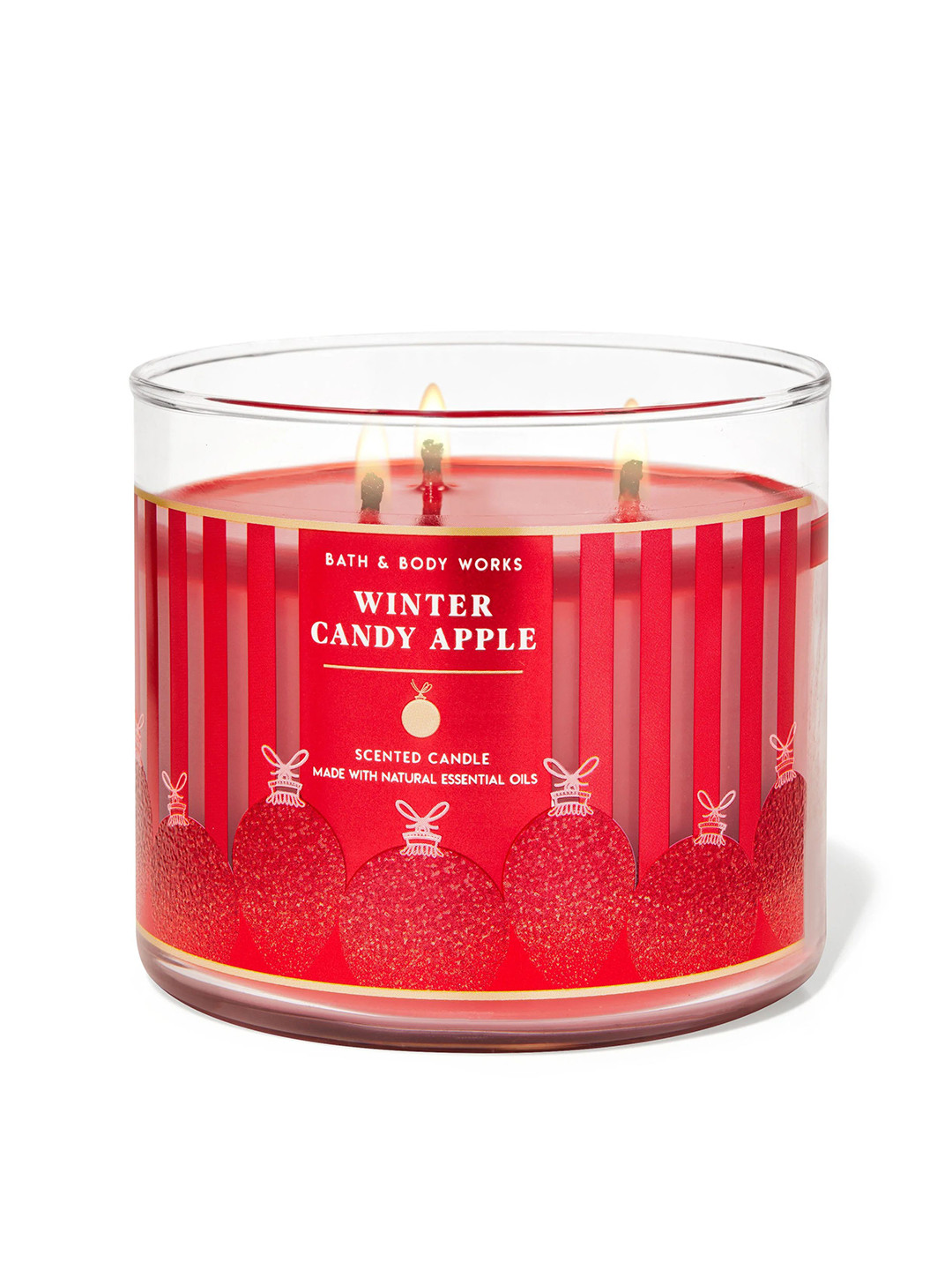 Bath & Body Works Winter Candy Apple Scented 3-Wick Candle - 411g