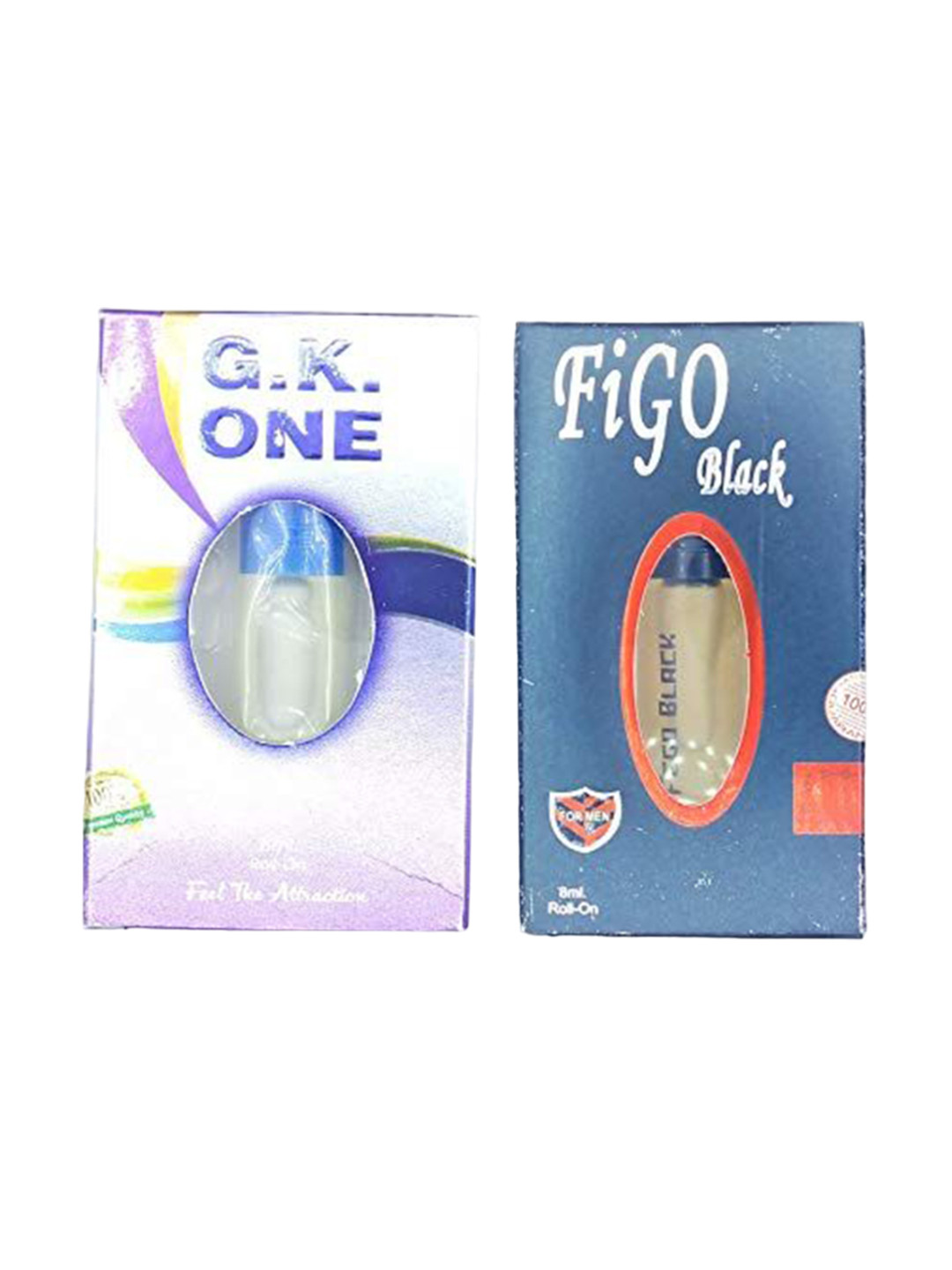 RAVIOUR LIFESTYLE Set Of 2 Figo Black & G.K One Non-Alcoholic Roll On Attar - 8 ml Each