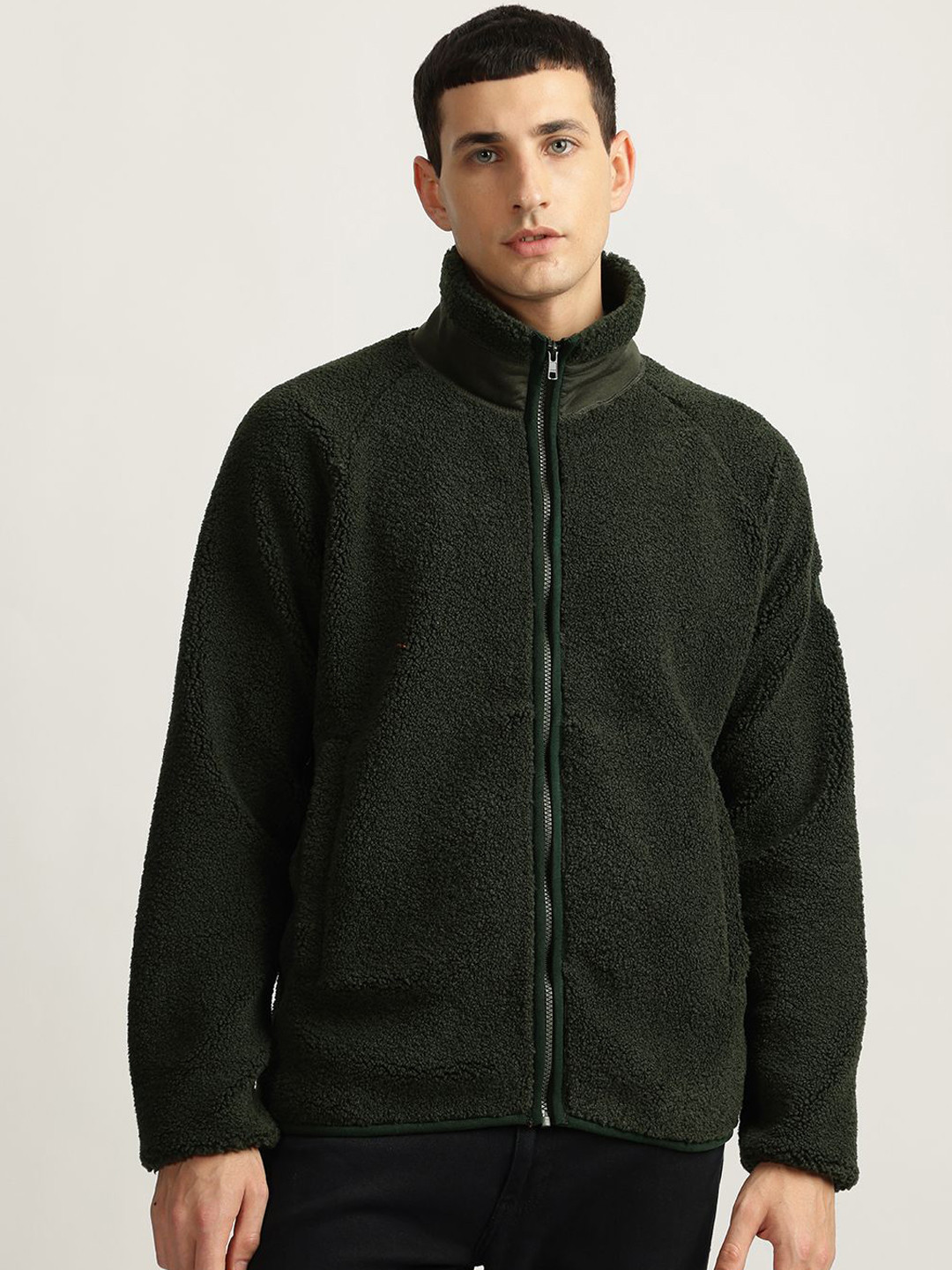 LINDBERGH Solid Sherpa Open Front Jacket