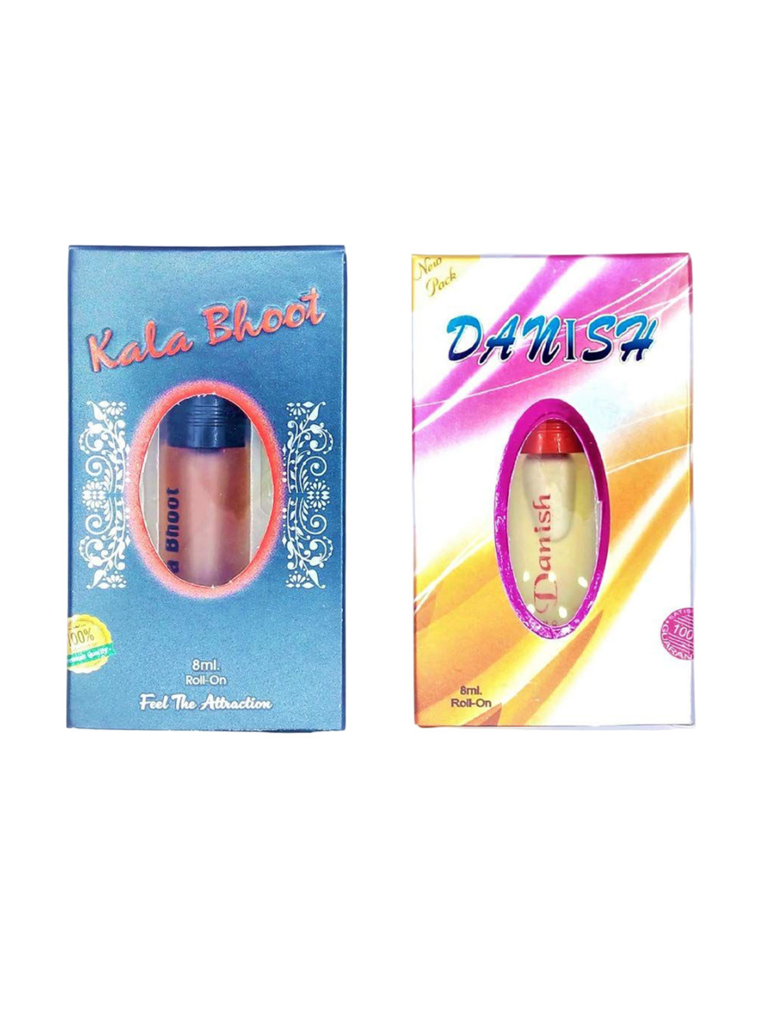 RAVIOUR LIFESTYLE Set Of 2 Danish & Kala Bhoot 100% Alcohol Free Roll On Attar - 8ml Each