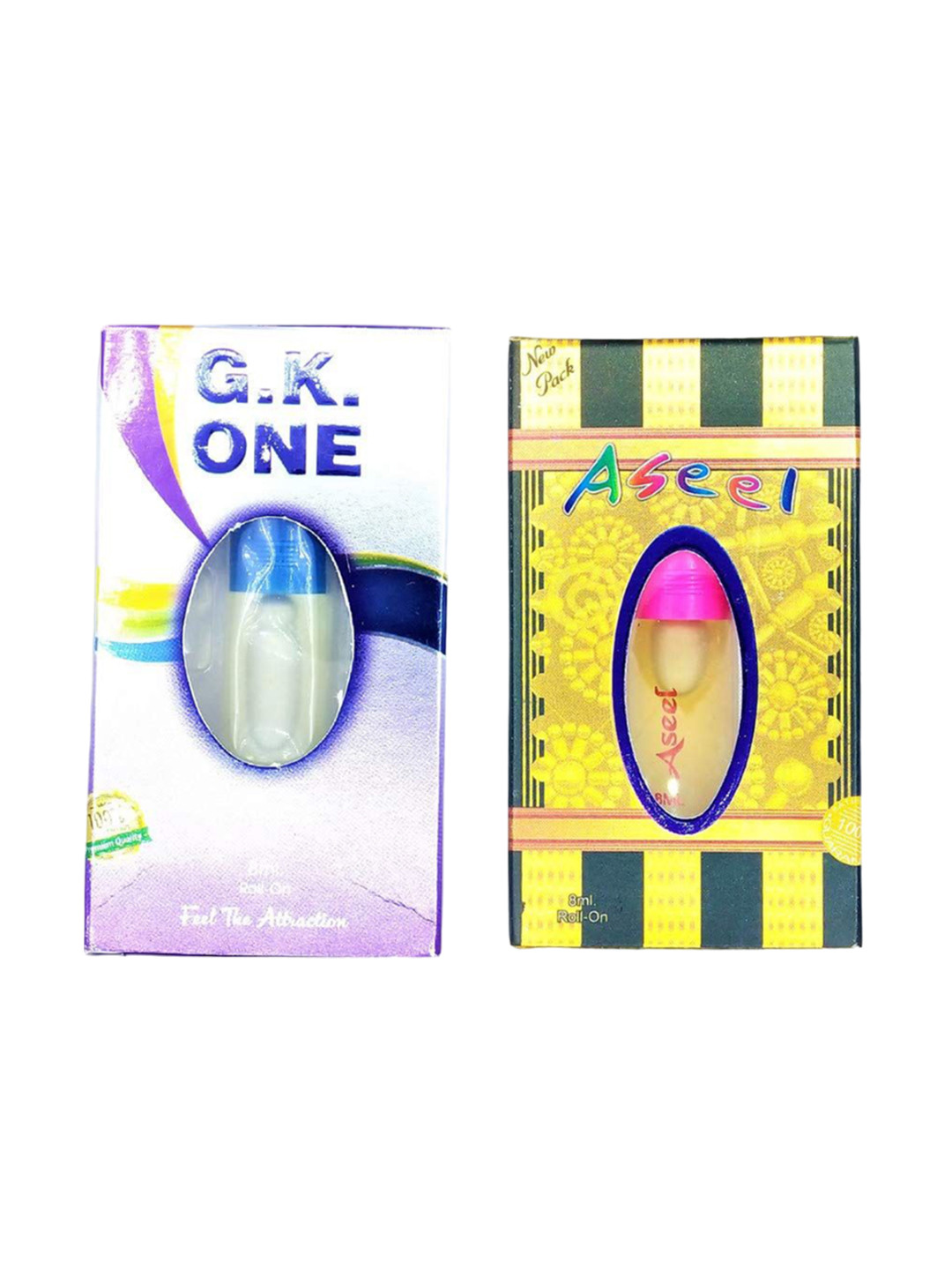 RAVIOUR LIFESTYLE Set Of 2 G.K One & Aseel 100% Alcohol Free Roll On Attar - 8ml Each