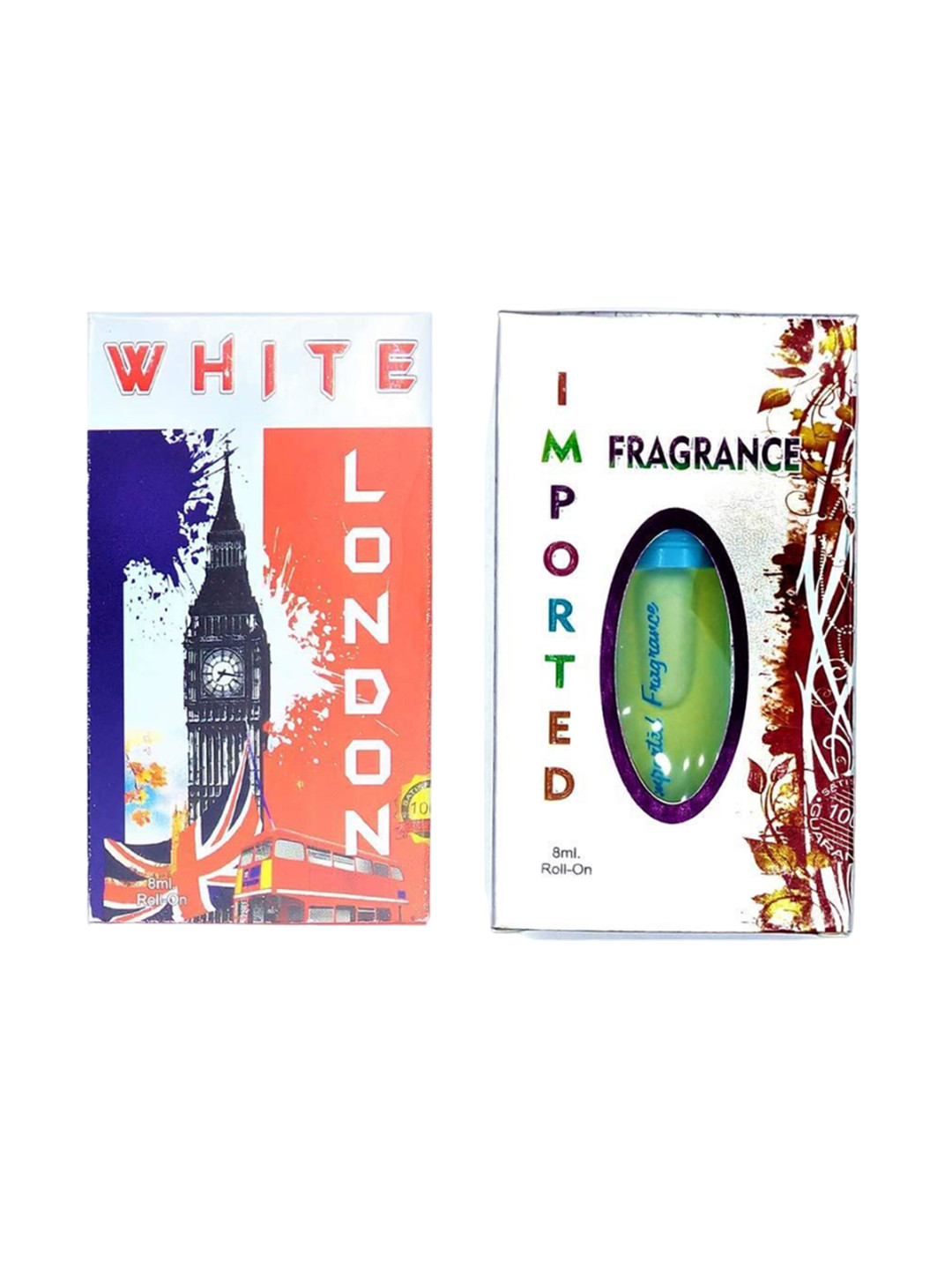 RAVIOUR LIFESTYLE Set Of 2 Imported & White London Roll On Attar - 8 ml Each