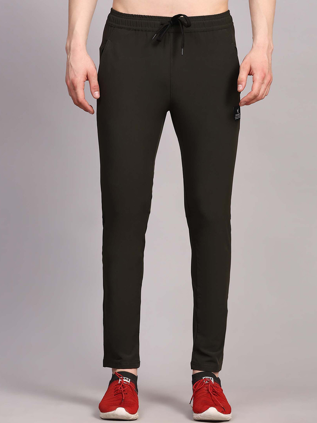 Dpassion Men Low-Rise Rapid-Dry Running Track Pants