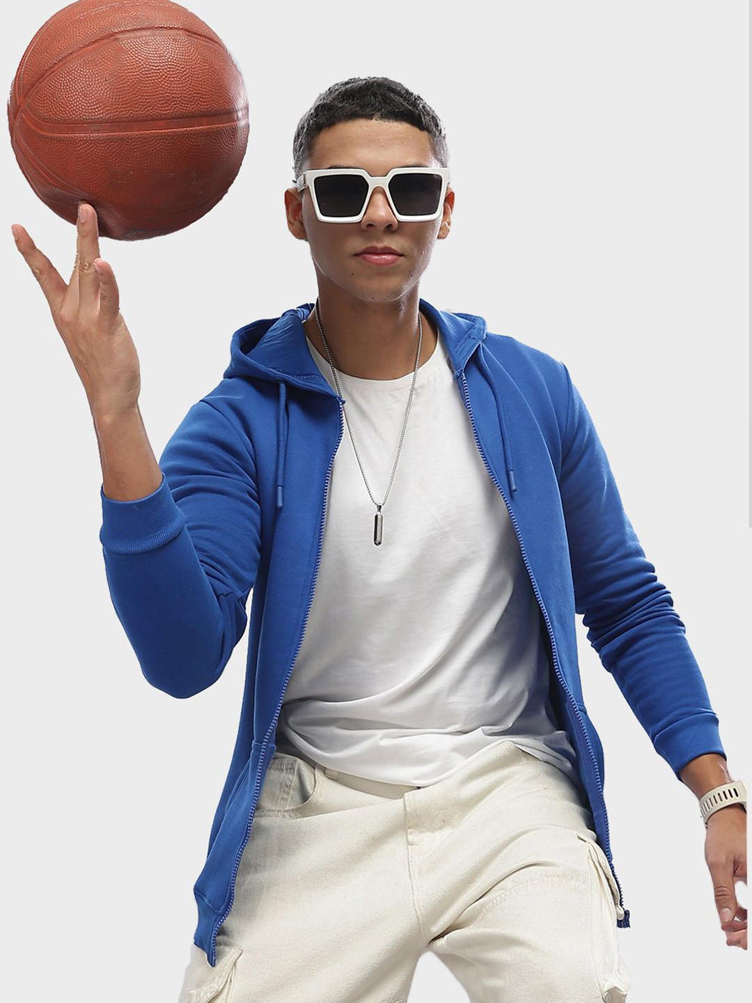 ADRO Men Front-Open Zipper Hooded Cotton zipper hoodie 2 Sweatshirt