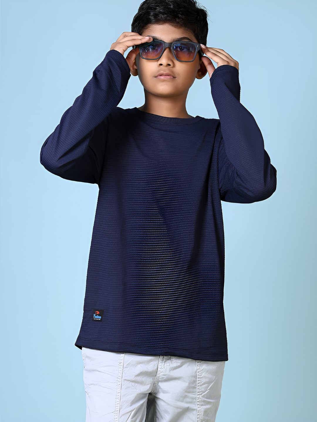 V-Mart Boys Drop-Shoulder Sleeves T-shirt