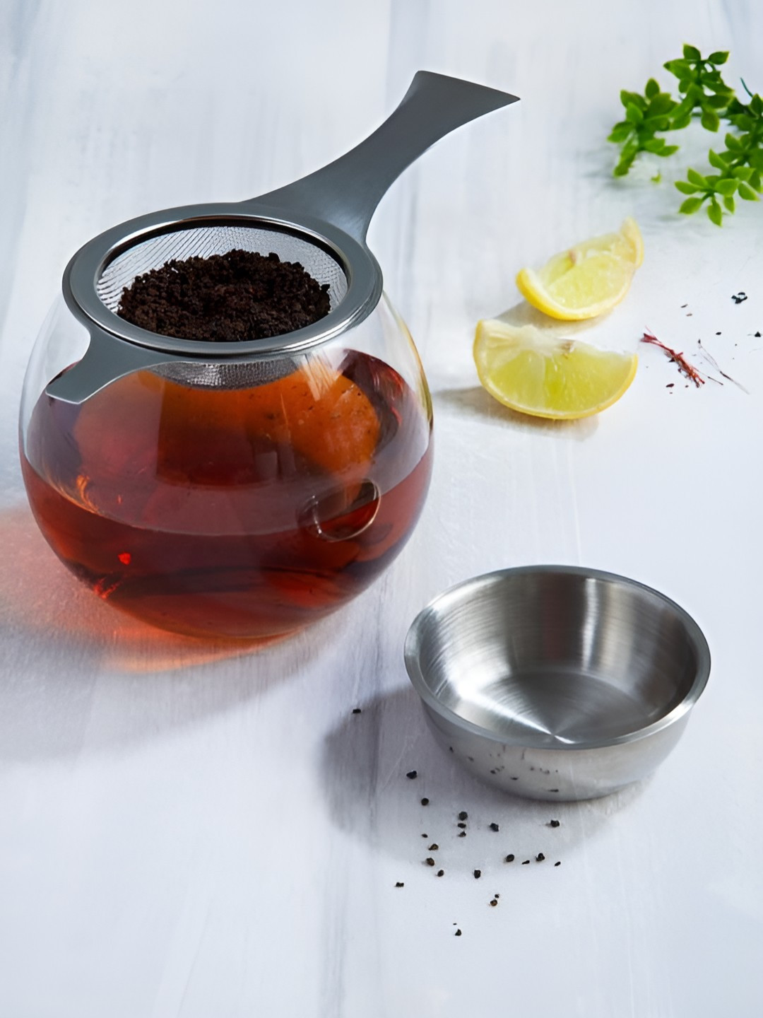 NATURALLY YOURS Stainless Steel Tea Strainer