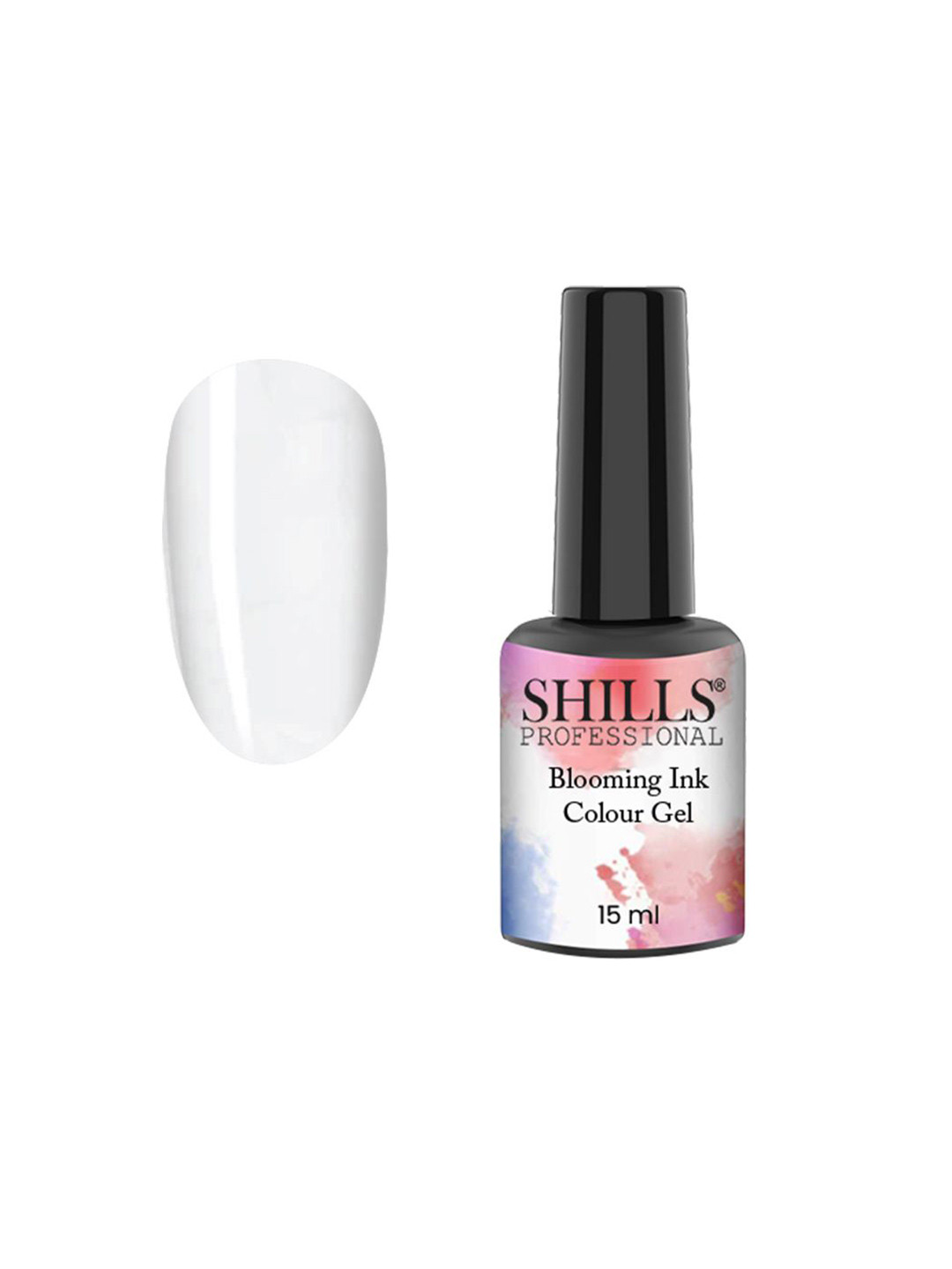 shills professional Blooming Ink Colour Gel Nail Polish - 15 ml - White - 012