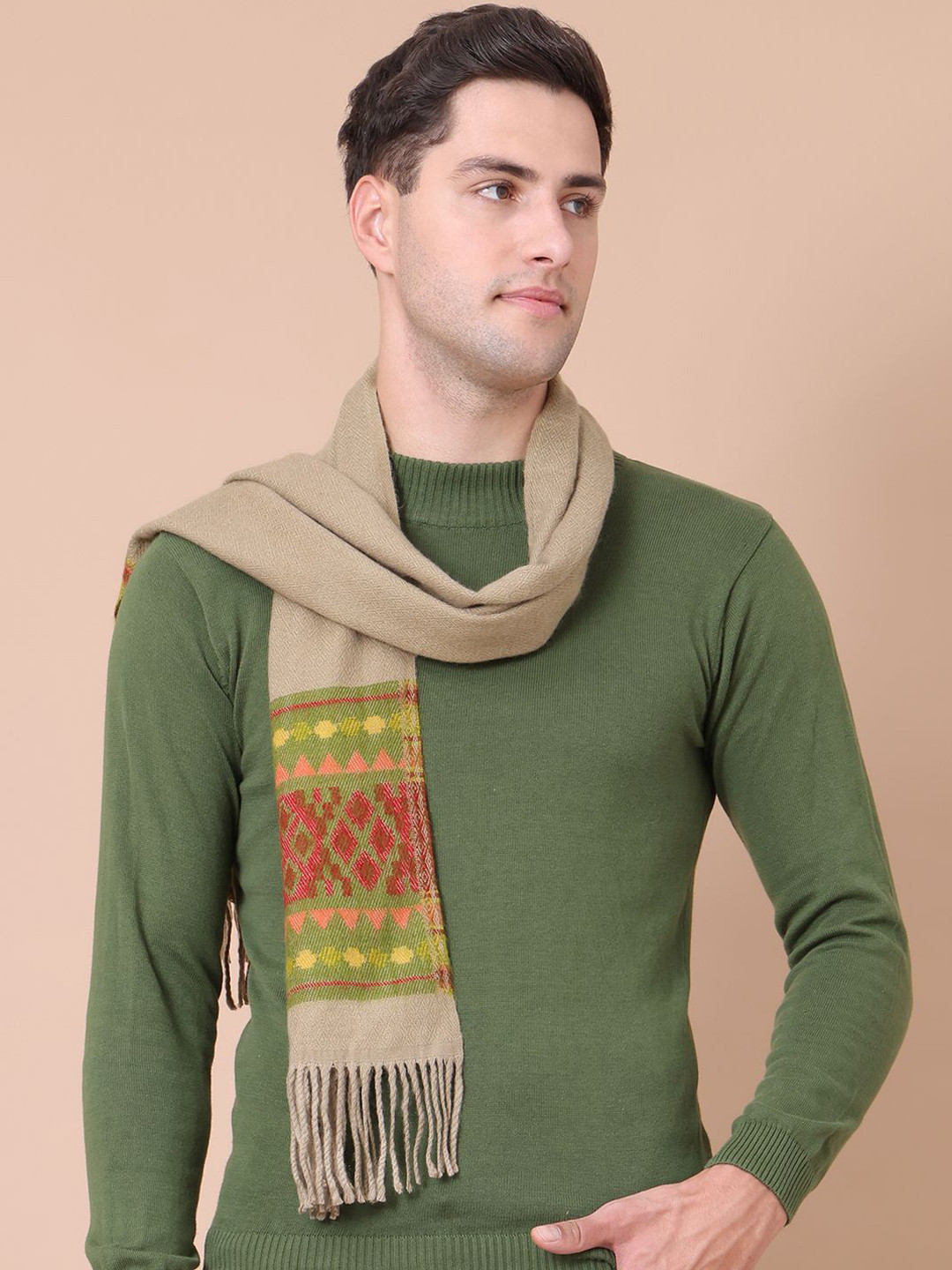 ELLIS Men Acrylic Self Design Mufflers