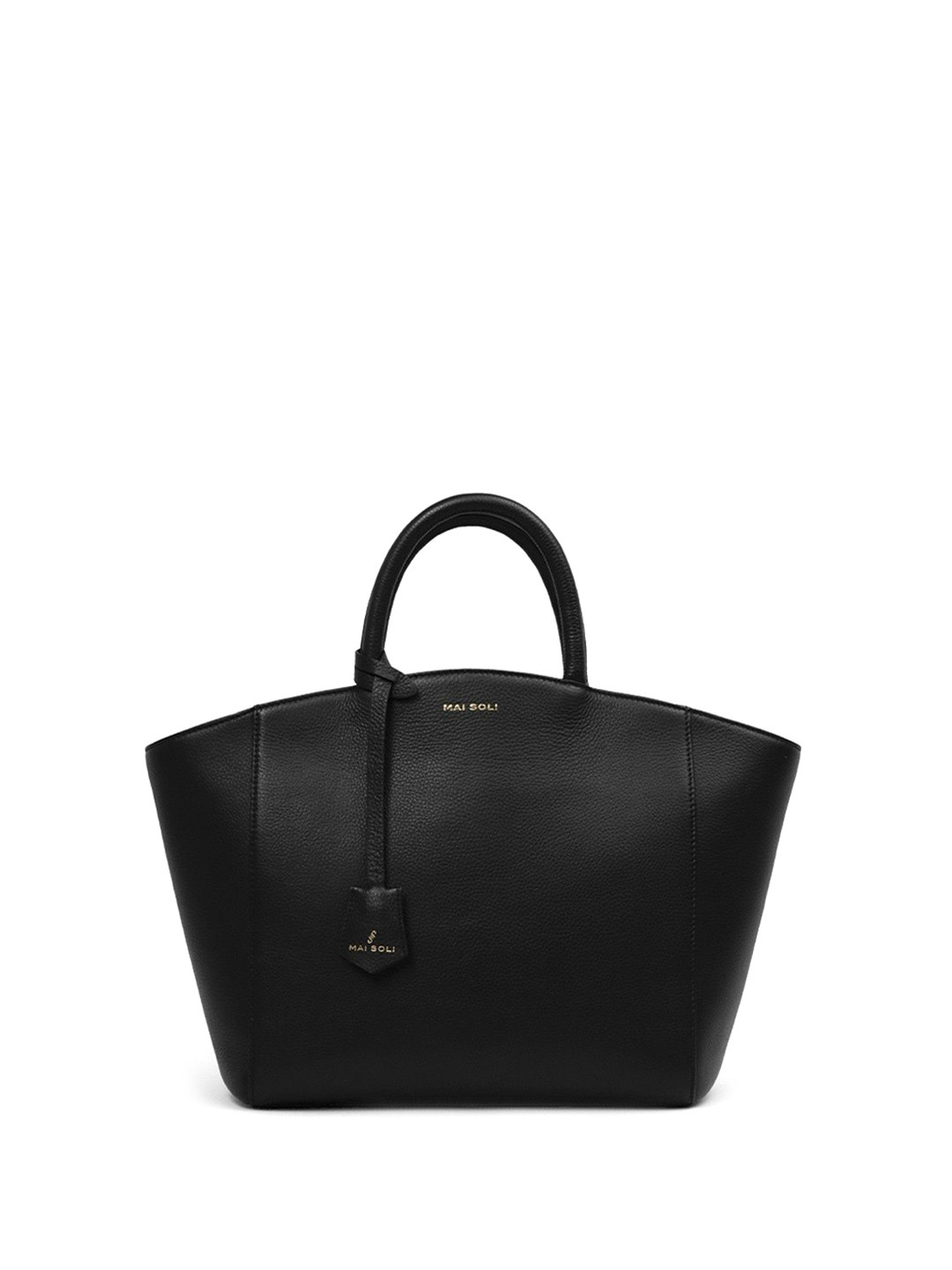 Women Black Genuine Leather Riley Satchel Bag