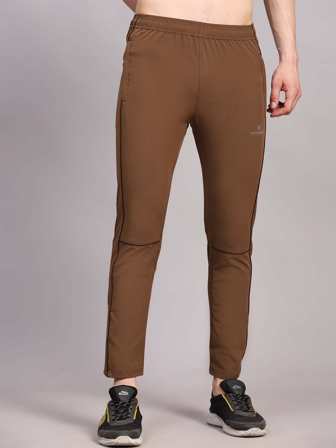 Dpassion Men Striped Running Sport Track Pants