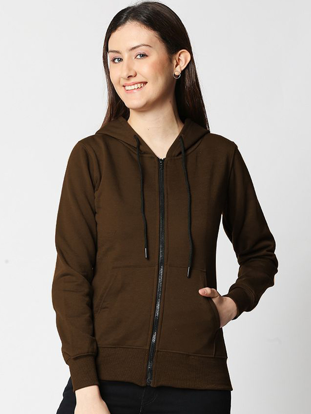 Wear Your Opinion Women Regular Zipper Hoodie Sweatshirt