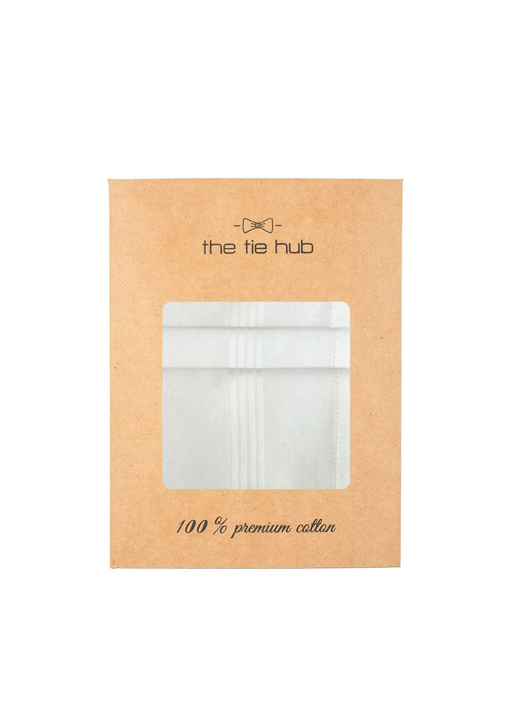The Tie Hub Pack Of 3 Cotton Moisture Absorbant  Handkerchiefs