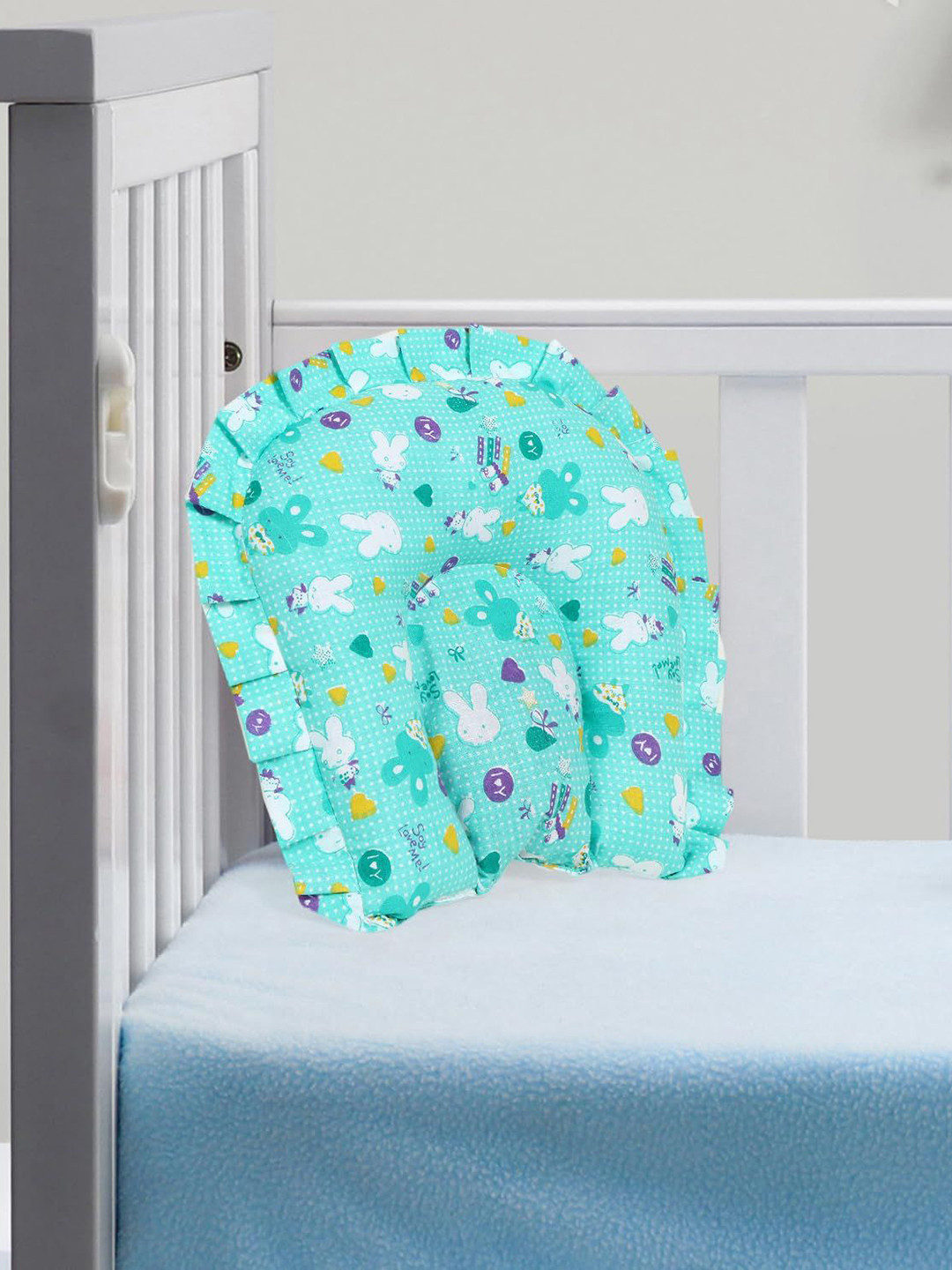 NeonateCare Kids Printed Mustard Seed Head Shaping Baby Pillow